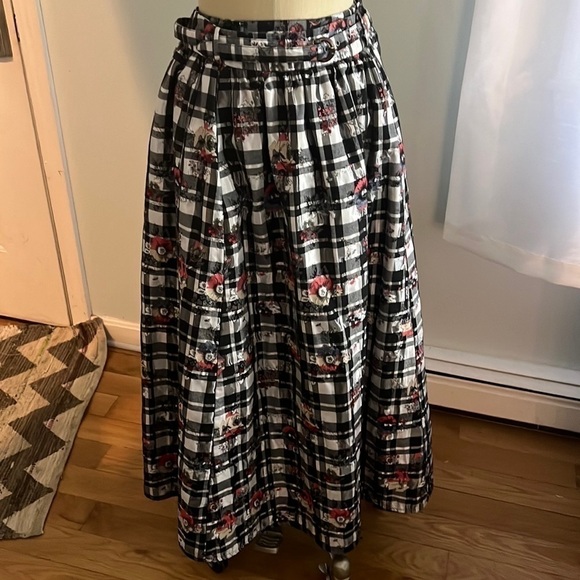 Wayward Fancies eShakti Plaid Belted Skirt Size 2X 20W - Picture 13 of 13